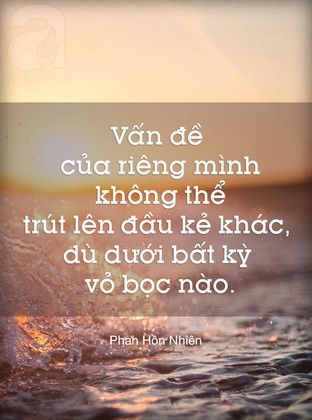 Vấn đề của mình không thể trút lên đầu người khác