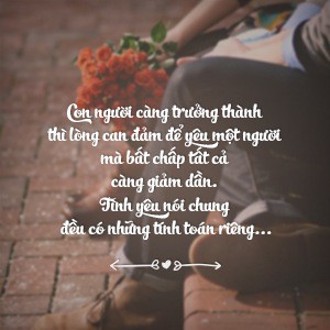 Tình yêu có những tính toán riêng
