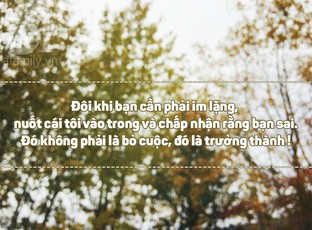 Nhẫn nhịn không phải là bỏ cuộc