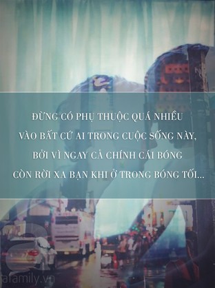 Đừng phụ thuộc cuộc sống vào bất cứ ai
