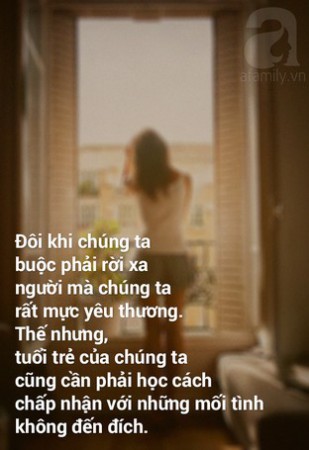 Tuổi trẻ trôi qua phải học cách chấp nhận nhiều chuyện